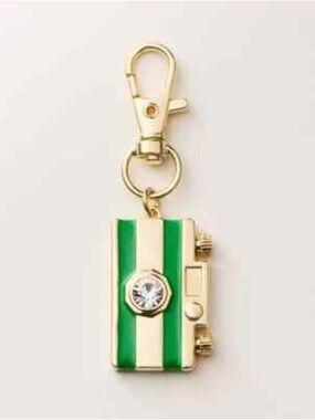 Kate Spade Camera Bag Charm Keychain NWT